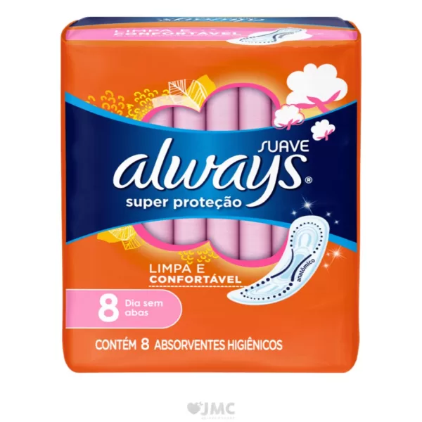 Absorvente Always Suave Básico com Abas