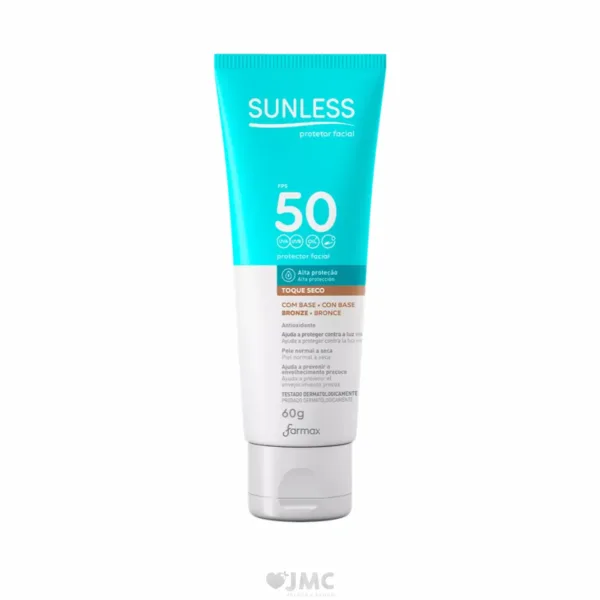 Protetor Solar Facial Sunless com Base Bronze F50 c/60 G